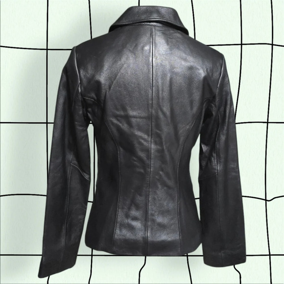 🆕️EXPRESS Genuine Leather Jacket NWT Size 2 – Timeless Style & Elegance! ✨ - Picture 5 of 14